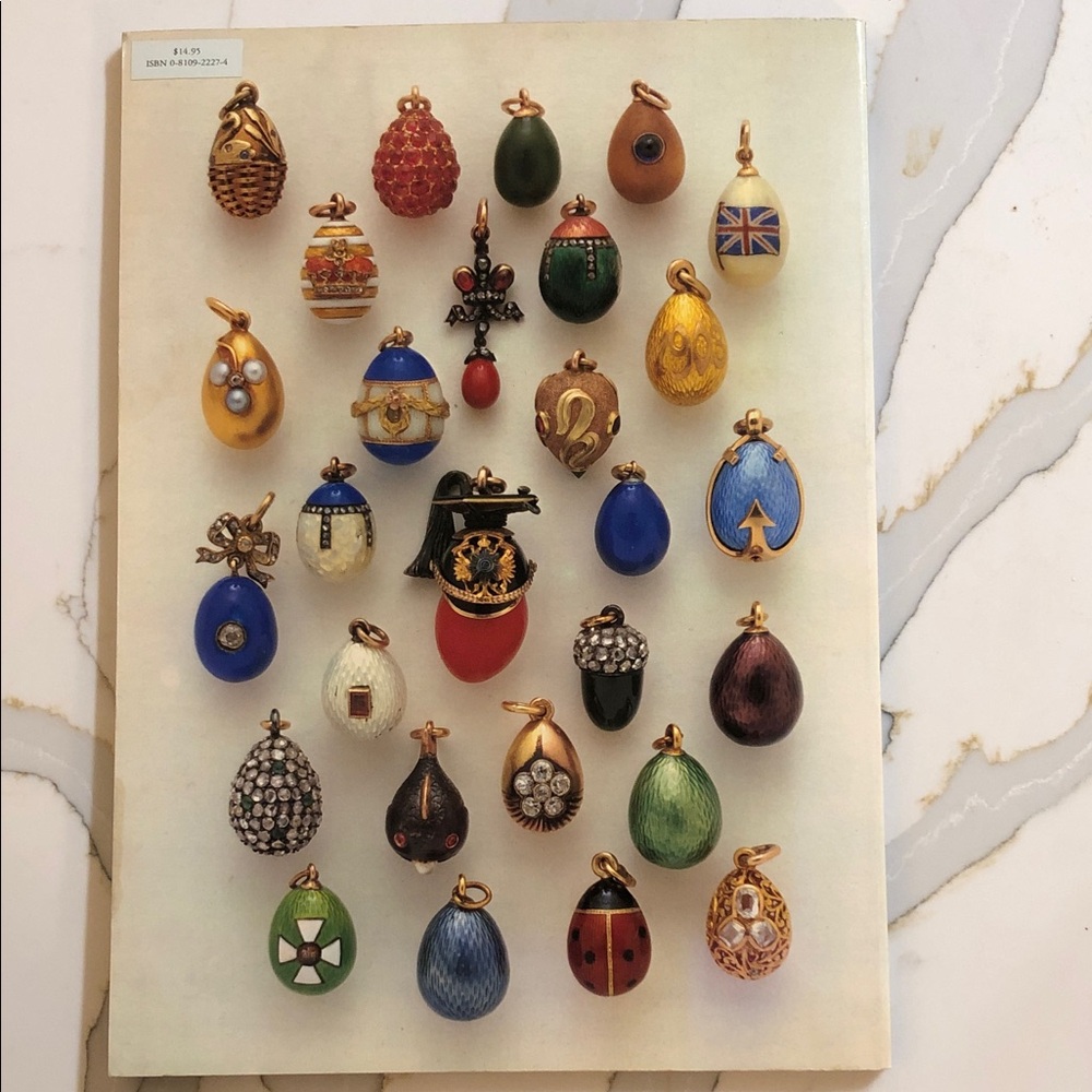 Faberge Eggs Decorative Coffee Table Book Gold and Cream Soft Cover